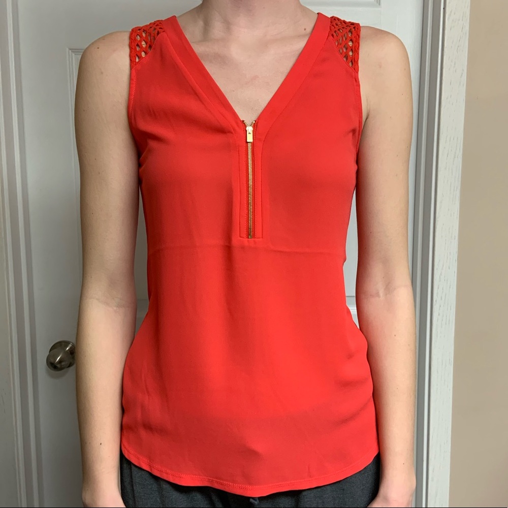 Express reddish orange tank top
